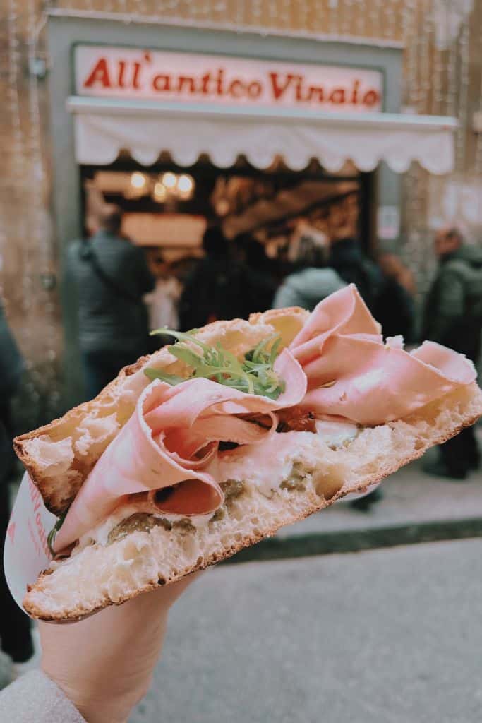a sandwich from all'antico vinaio