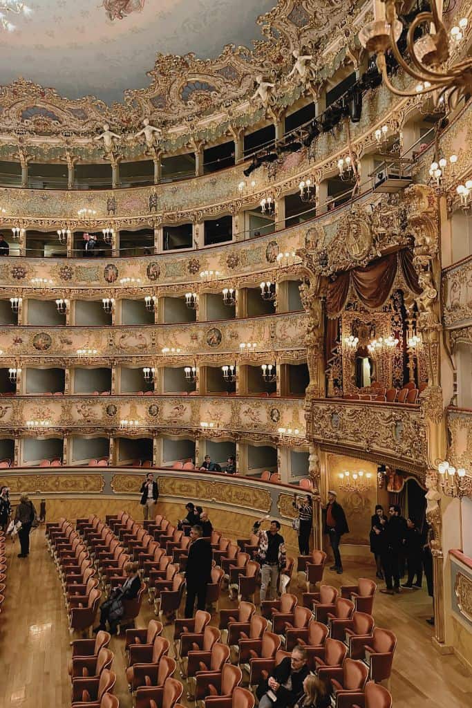 venice is worth visiting to see an opera at the teatro la fenice