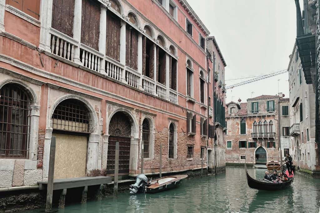a canal in venice