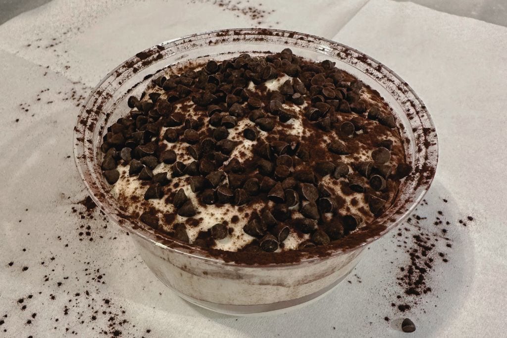 homemade tiramisu, which you can learn to make in certain cooking classes in florence italy