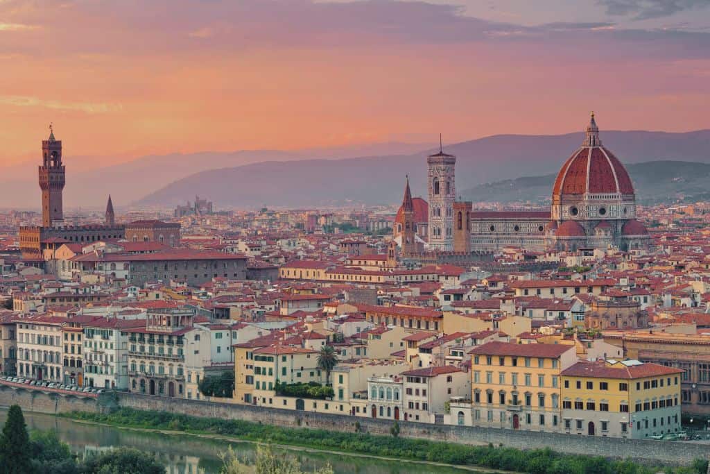 the skyline of florence