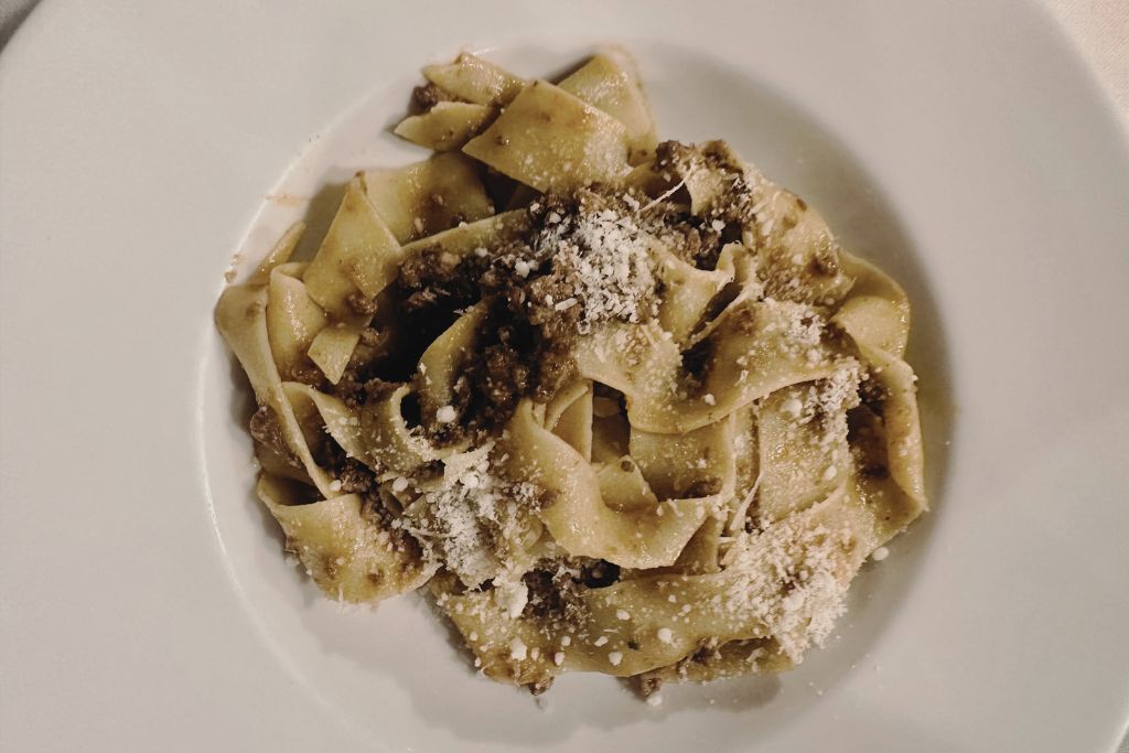 wild boar ragout, a local sienese dish you can try on a florence to siena day trip