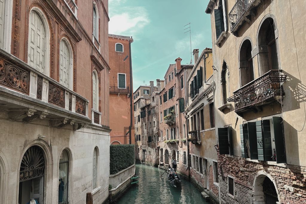 a canal in venice