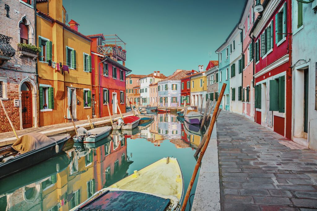 the island of burano - venice is worth visiting to explore the other venetian islands