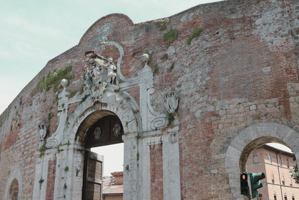 porta camollia, one of siena's city gates